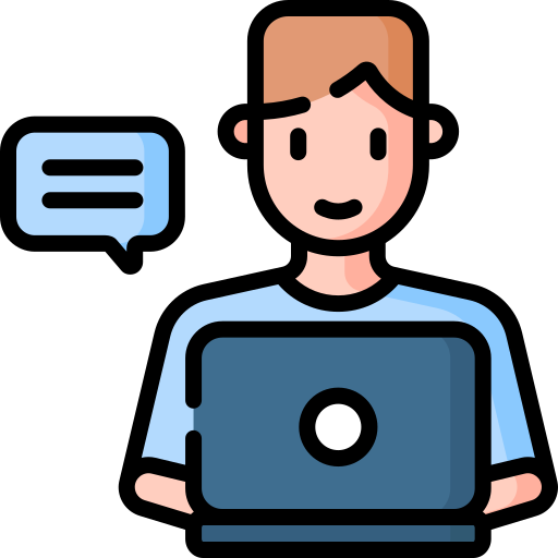 Online with an expert icon